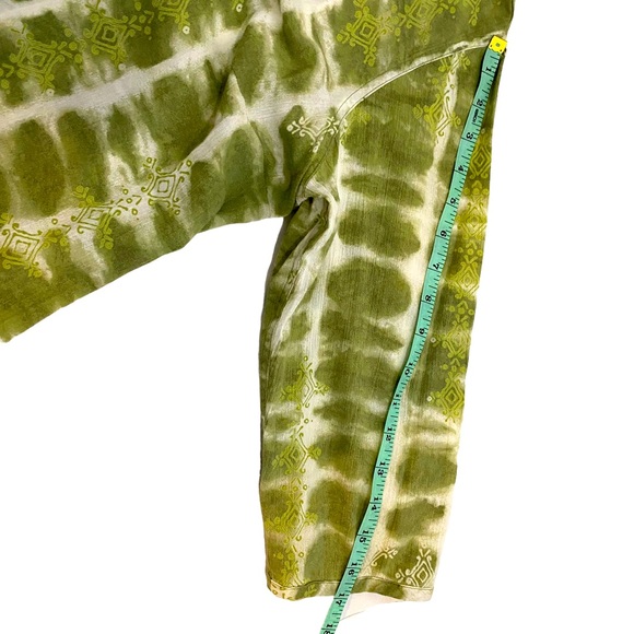 Columbia Green & White Tie Dye Pullover Tunic Top, Size XL - Picture 7 of 11